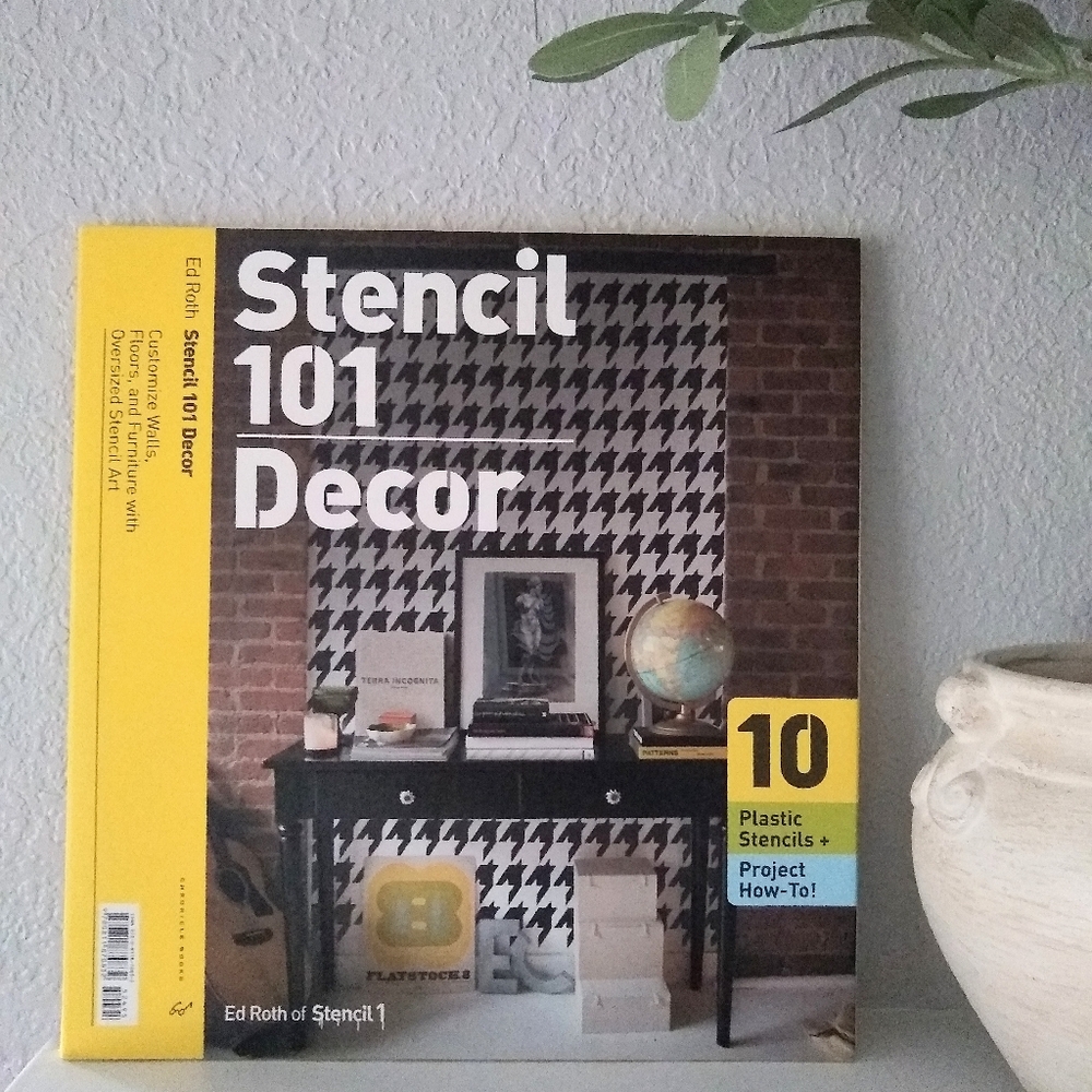 New! Stencil 101 Decor Book Ed Roth 10 Stencils